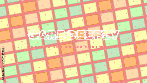 Bild auf Leinwand CARE DEEPLY stock lettering artwork with quad textured surface pattern and thick