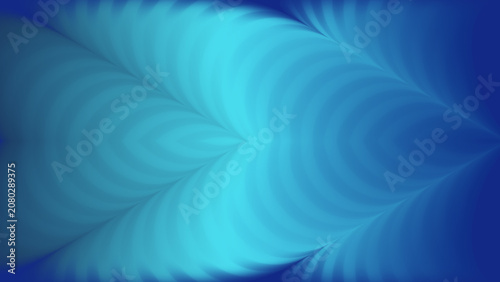 Abstract Blue Symmetric Wave Curve Background