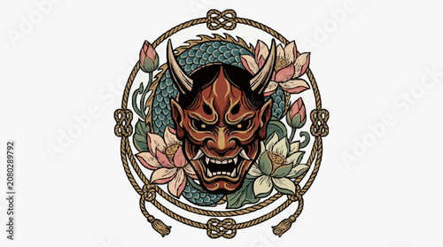 Quadro su tela Intricate celtic knotwork shield emblem design.