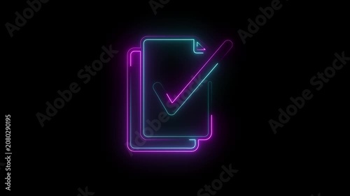 Glowing purple abstract digital wave motion with flowing lines and neon light effects for modern
