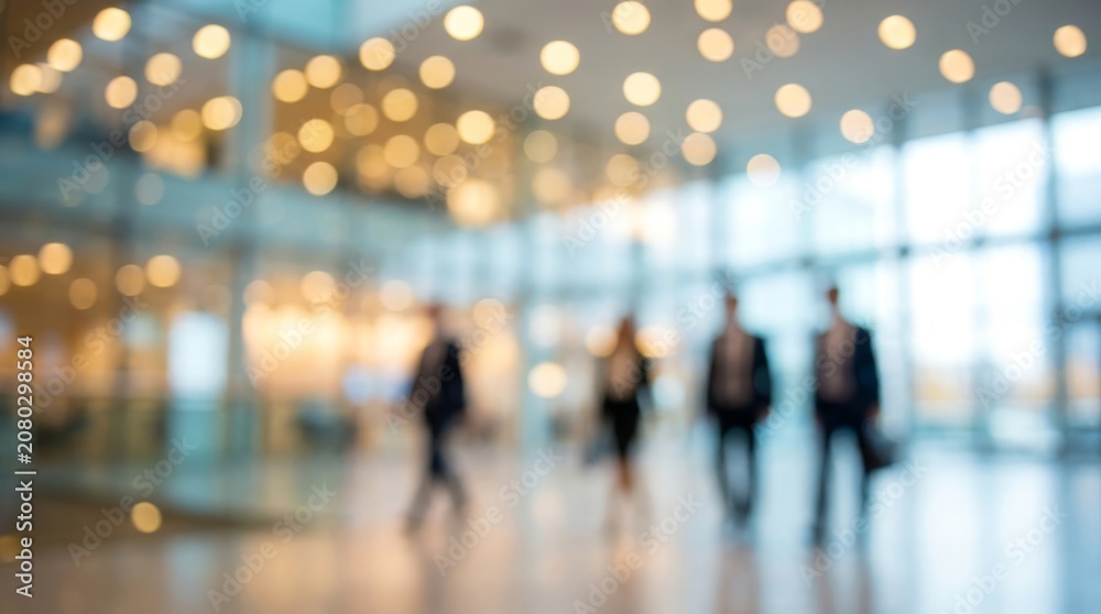 © Yurgentum - Out-of-focus image of people walking in modern office hallway, bright lighting. © Yurgentum - Out-of-focus image of people walking in modern office hallway, bright lighting.