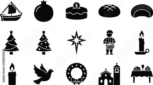 Fotografia Traditional christmas holiday celebration christian culture religious church nat