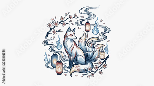 Intricate line art illustration of a unicorn head.