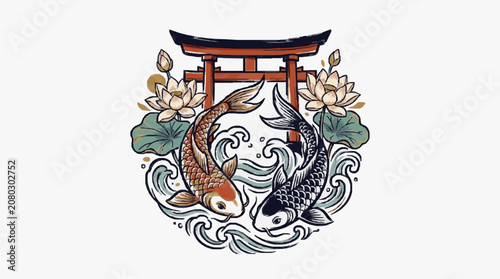 Intricate heraldic lion crest with floral motifs.