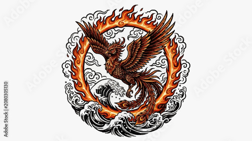 Foto Intricate lion head emblem with detailed mane and fierce expression