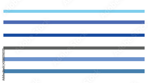 Horizontal Blue Lines Arranged in a Minimalist Graphic Vector Pattern