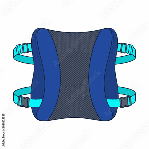 Ergonomic Lumbar Support Pillow with Adjustable Straps for Office Chair and Car Seat Comfort.