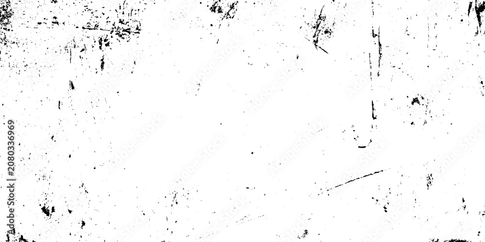 Obraz premium Rough dark surface with white dust grunge texture, smudged flour powder effect, rustic distressed overlay pattern, speckles and flecks surface. Vector