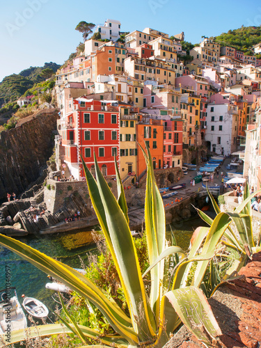 Italia, Liguria, Cinque Terre, il paese di Riomaggiore.