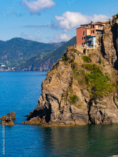 Italia, Liguria, Cinque Terre, il paese di Manarola.