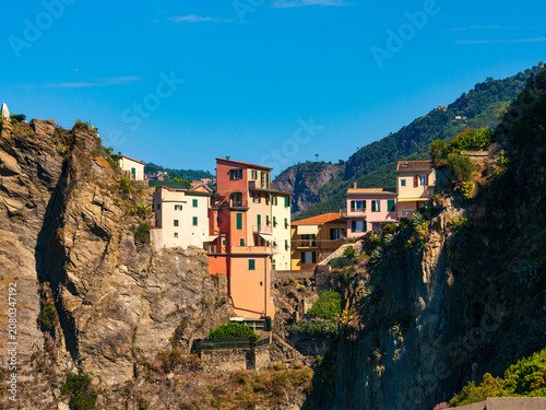 Italia, Liguria, Cinque Terre, il paese di Manarola.
