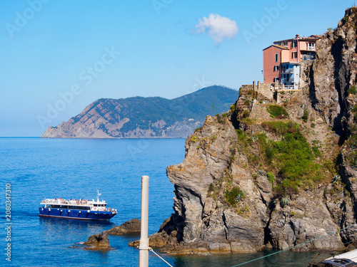 Italia, Liguria, Cinque Terre, il paese di Manarola.