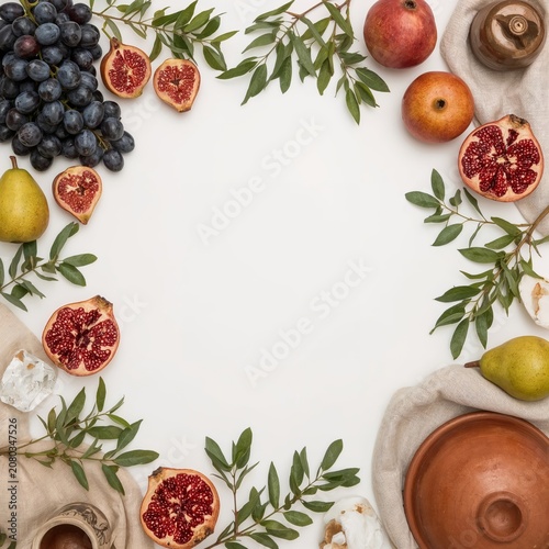 Table With Fruits and Clay Pot in a Kitchen Setting During Afternoon