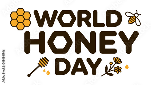 Konstfotografi World Honey Day Celebration Graphic