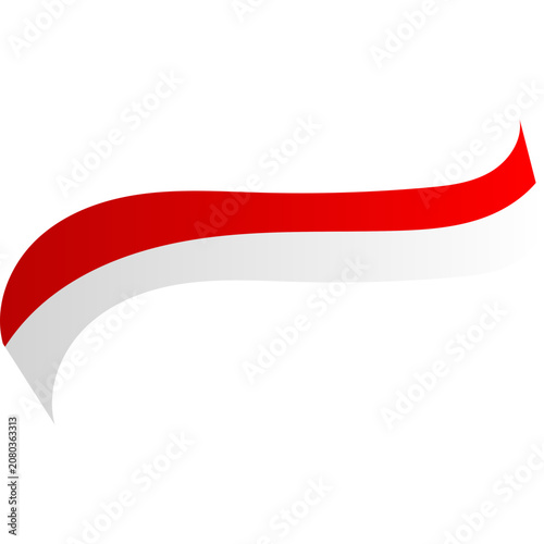 Indonesian Flag Ribbon