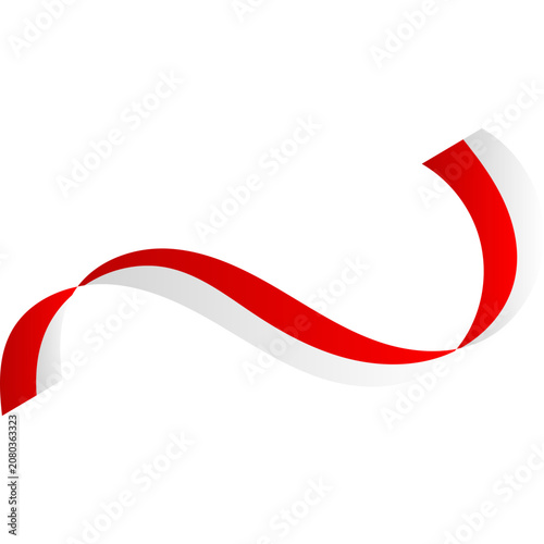 Indonesian Flag Ribbon