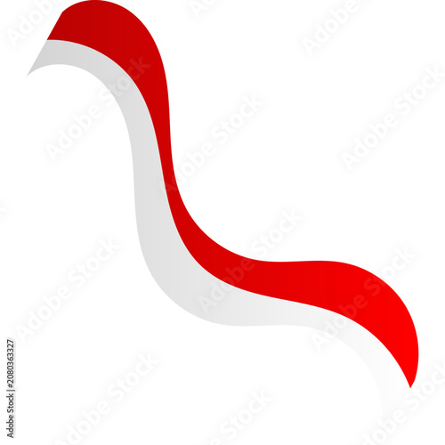 Indonesian Flag Ribbon