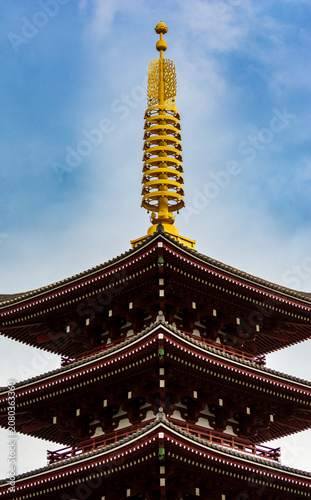 The tower of Senso-ji Temple
