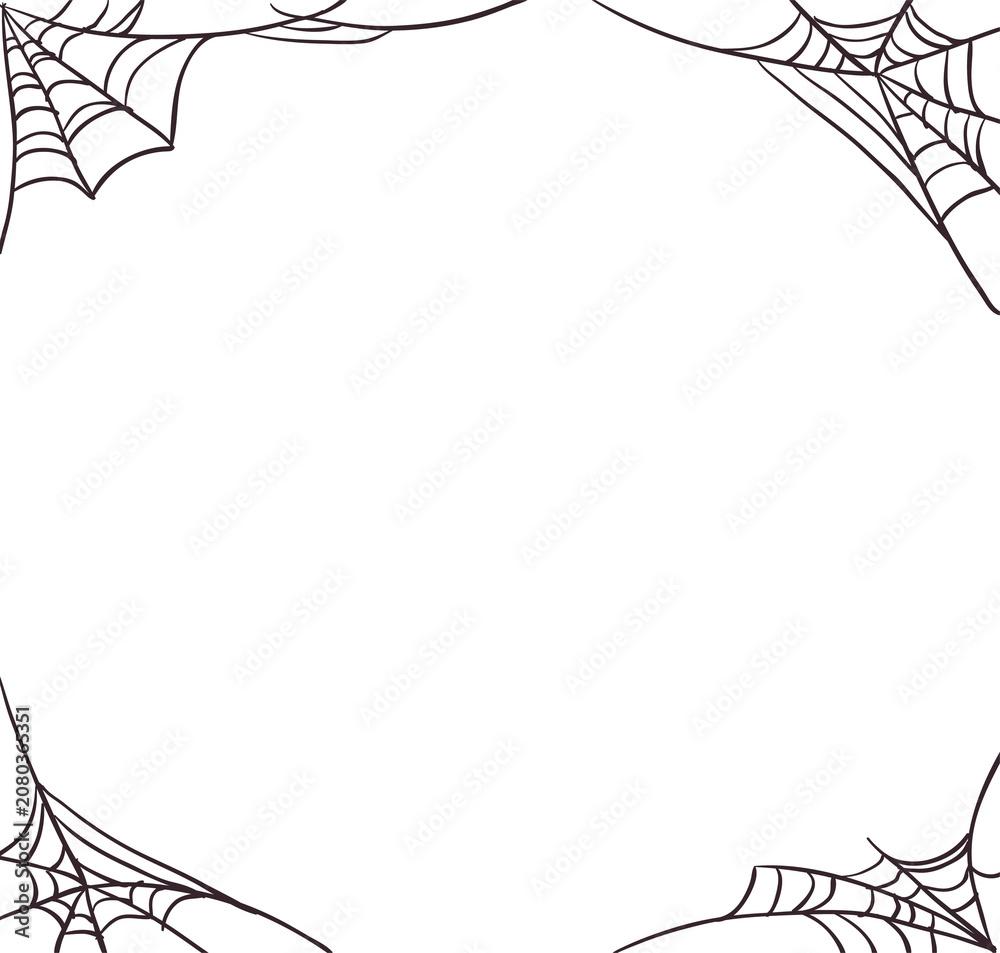 Fototapeta premium frame of spider web