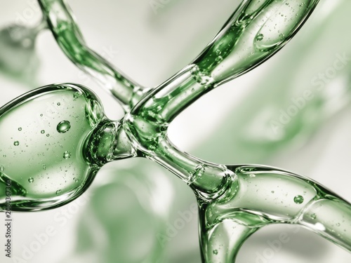 Green Molecular Branches with Clear Bubble