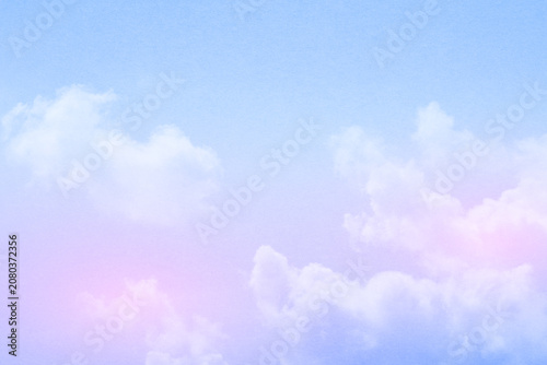 fantasy blurred cloudy sky with blue and pink gradient color and grunge paper texture when zoom 100%,  nature abstract background