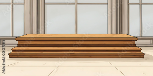 Beautiful natural podium, platform, background, space for advertising. Business, distribution, marketing, life. For designers, advertising, IT.