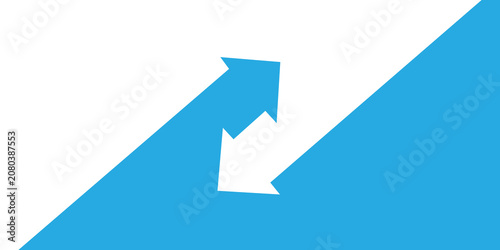 Obraz na płótnie Circular rotating arrows forming cycle or loop symbol representing continuous movement renewal or business workflow process icons