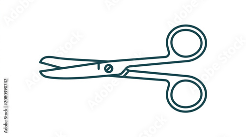Canvas Print Surgical Scissors Medical Instrument Tool.