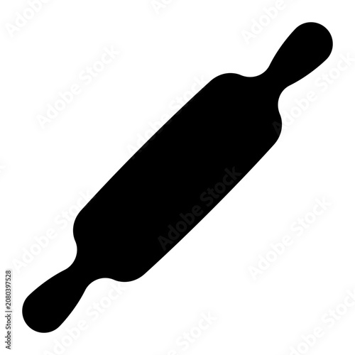 Rolling Pin Solid Icon, Kitchen Baking, Cooking Utensil, Tool