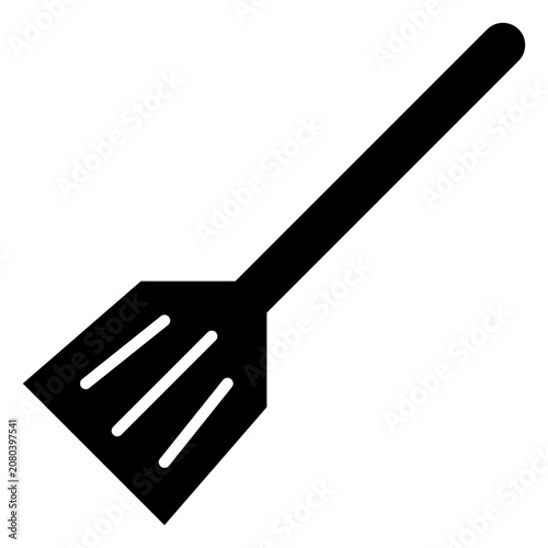 Spatula Solid Icon, Kitchen Utensil, Cooking Tool, Symbol