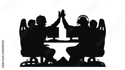 Celebration of diverse group of people enjoying a toast at a social gathering with colorful decorations