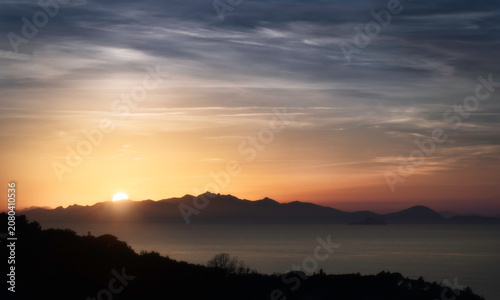 Fotografie Sunset over Elba island