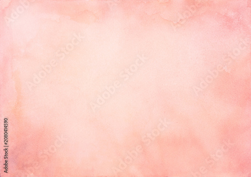 Soft Blushing Peach Watercolor Wash with Romantic Glow Effect