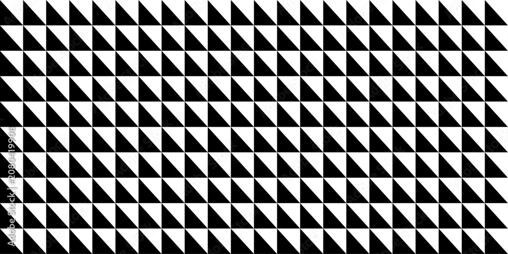 Obraz premium Monochrome Geometric Triangle Pattern Background.