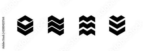 Bild auf Leinwand Construction logo design composition for business identity