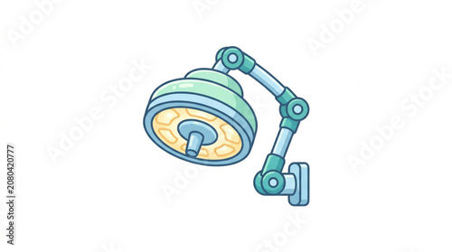 Medical surgical operating room light fixture.