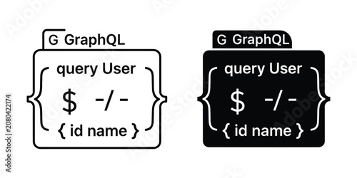 Bild auf Leinwand Graph ql query user code snippet for database interaction and software developme