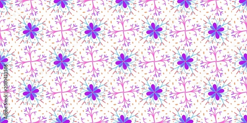 Canvastavla purple flowers backgroundThe image evokes a sense of fluidity and gentleness, reminiscent of fantasy botanical paintings or modern fabric prints