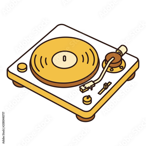 Retro Vinyl Record Player Turntable