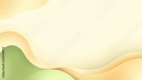 Abstract Nature-Inspired Background with Flowing Leaf Motifs