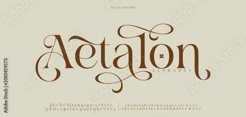 Canvas Print Aetalon Luxury serif font in modern style