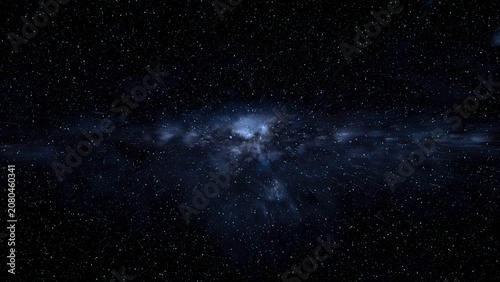 Foto Cosmic nebula background features a modern layout
