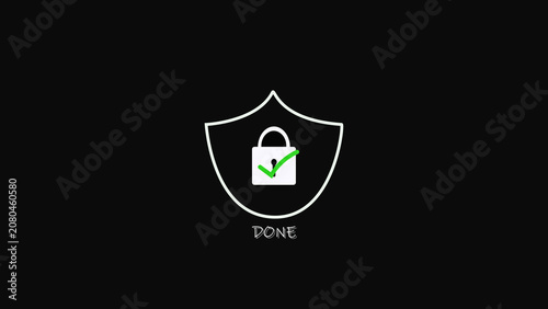 Obraz na płótnie Shield emblem background features a modern layout