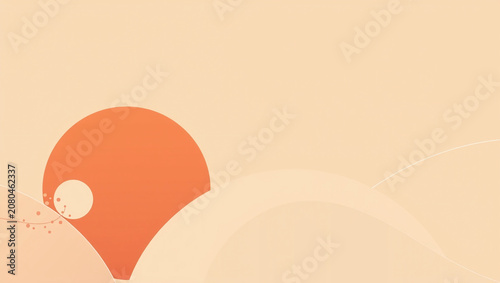 Minimalist Abstract Vector Composition with Geometric Shapes