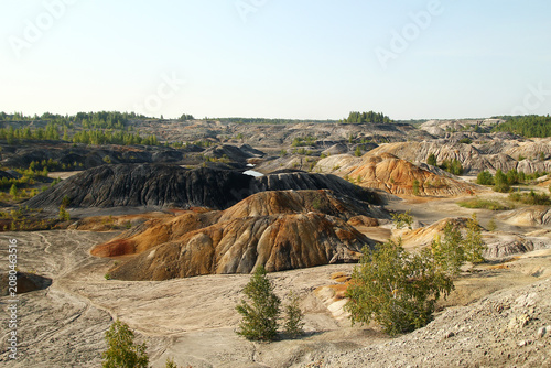 фотографія Original landscape Ural Mars is clay quarry resembles cosmic landscape