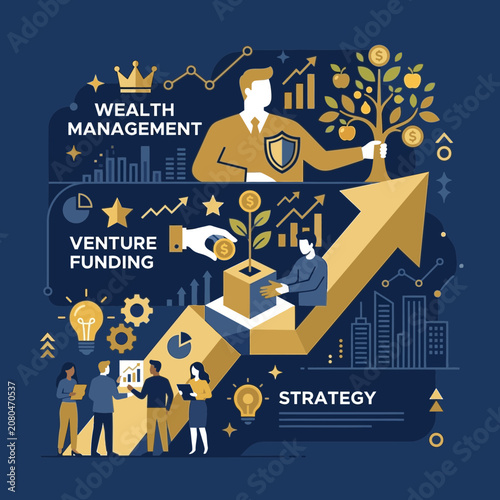 Strategic Financial Growth And Investment Success Illustration