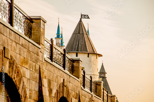 Quadro su tela Kazan Kremlin, Russia, 29 Jule 2015, Fortress old stone heritage fortification