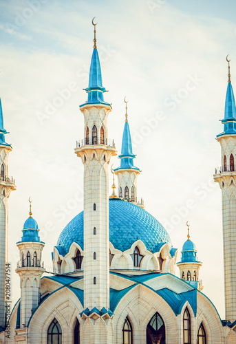 Foto Kazan kremlin, Russia, 29 Jule 2015, Muslim mosque, religious building Islam
