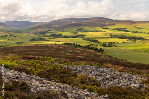 Fotografía Blick von den Cathertuns über die Landschaft von Angus