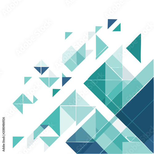 Abstract geometric triangles low poly vector pattern